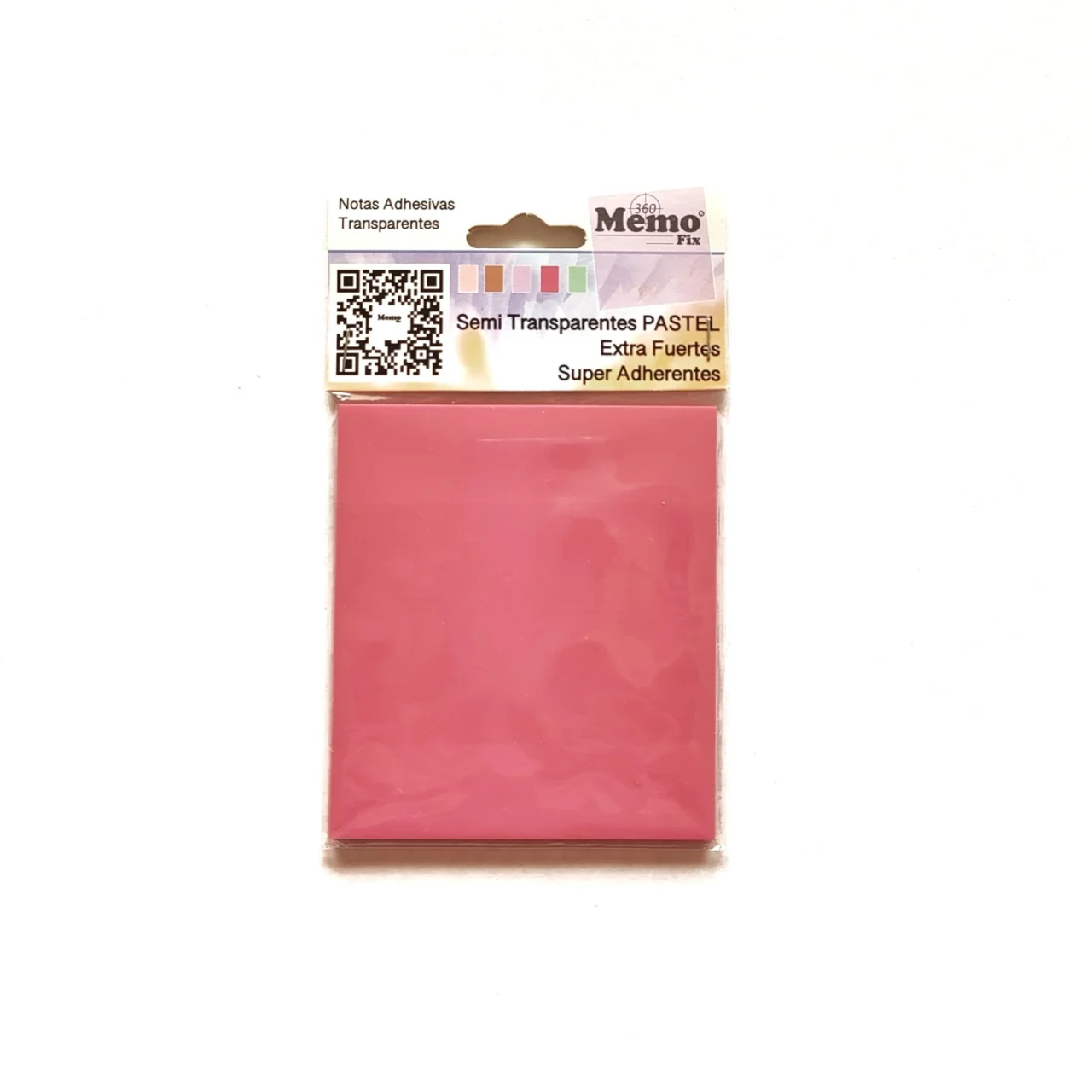 Adhesivas Transparentes Colores pastel 80 x 90 mm