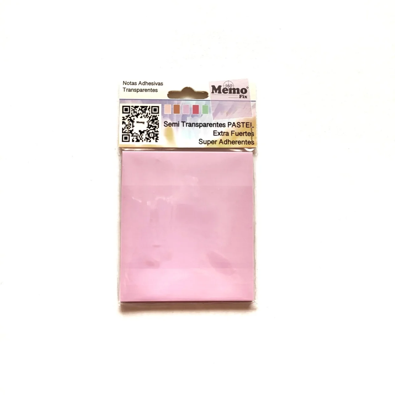 Adhesivas Transparentes Colores pastel 80 x 90 mm