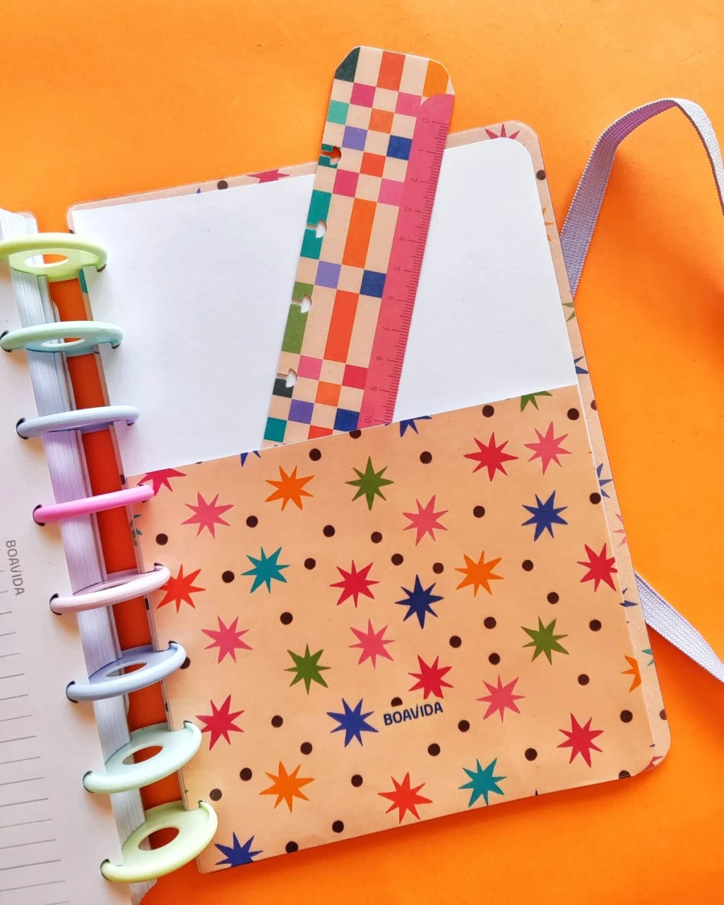 Agenda Con Discos Semanal A5 "Rinbow Star" (Con Discos)