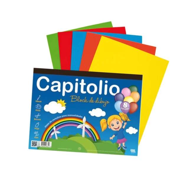 Block Dibujo Capitolio de Colores surtidos