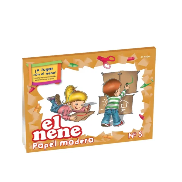 Block Dibujo Papel Madera EL NENE