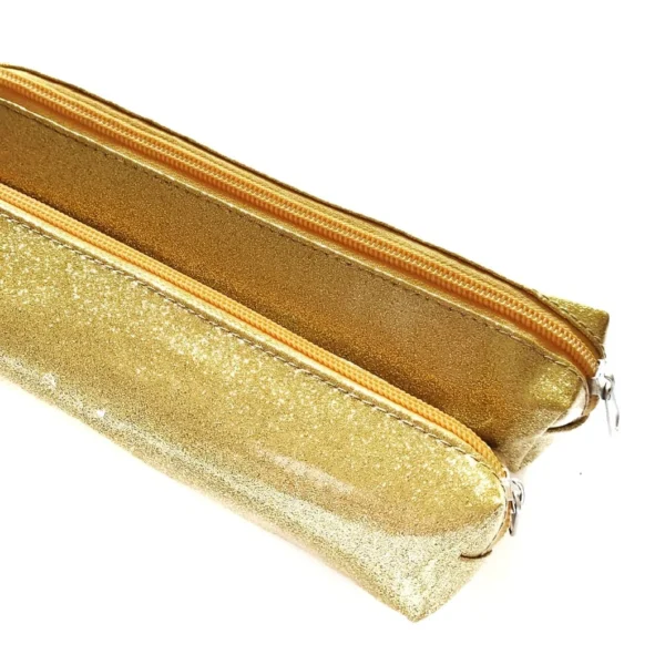 Cartuchera glitter Dorado
