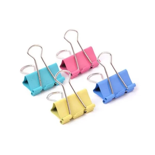 Clips Binder Ezco Nº 4 Colores Pastel (por unidad)