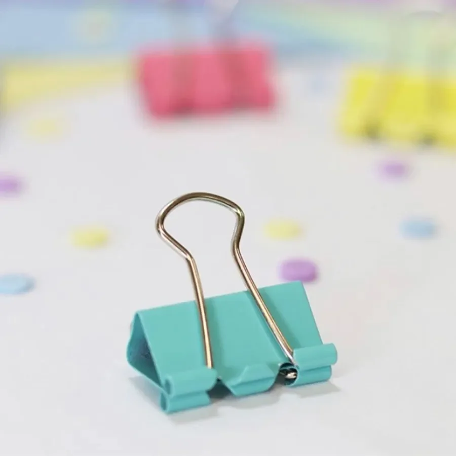 Clips Binder Ezco Nº 4 Colores Pastel (por unidad)
