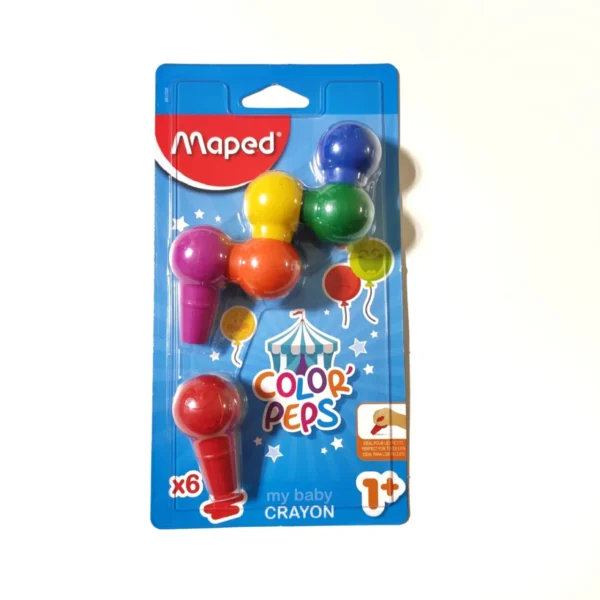 Crayones Maped Color peps x 6 para +1 año de edad