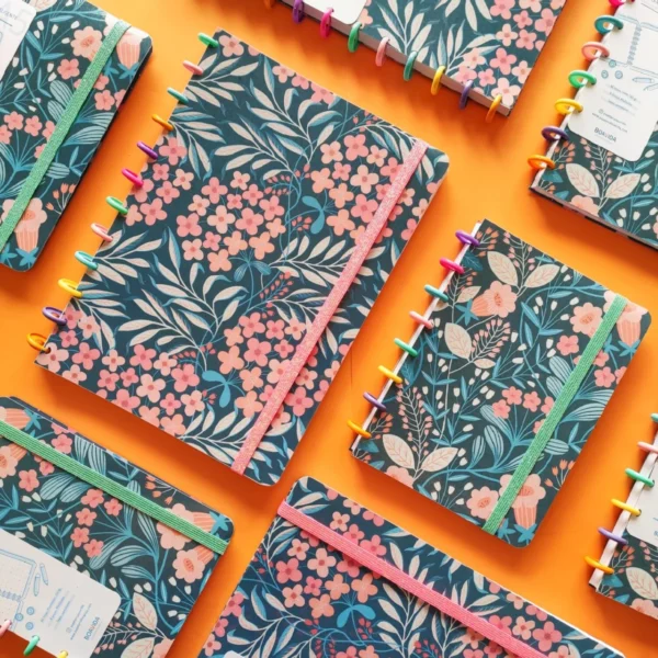 Cuaderno Con Discos A4 - Flores del Jardín