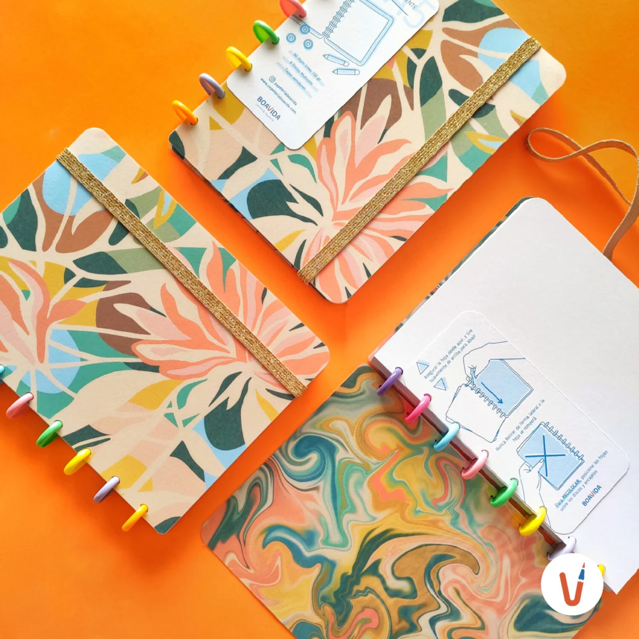 Cuaderno Con Discos A5 - Boa Botánica
