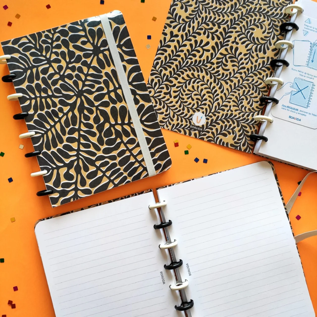 Cuaderno Con Discos A5 - Sombras Naturales