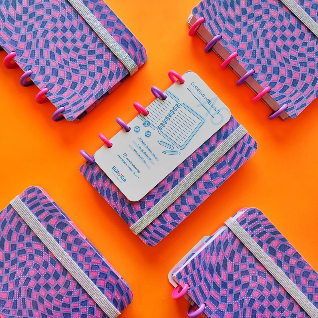 Cuaderno Con Discos A6 - Psychedelic