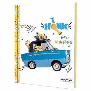 Cuaderno Mooving - Minions tapa dura 48 hojas rayado