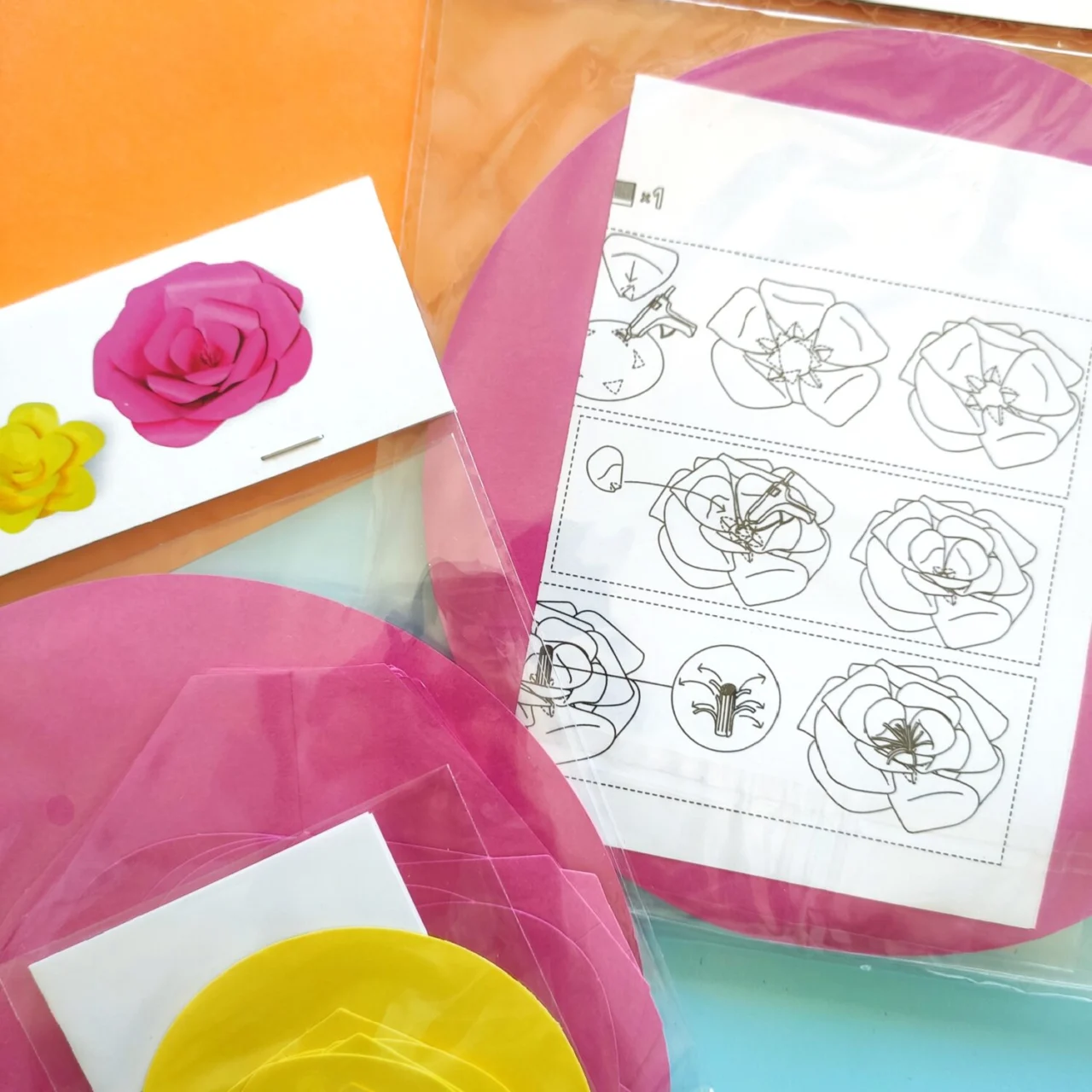 Flores de papel (linea Rosa)