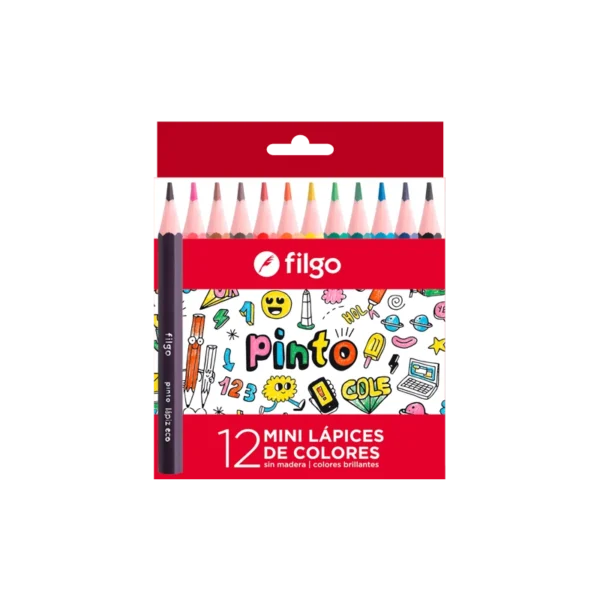 Lápices Filgo x12 Colores cortos