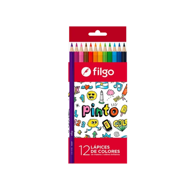 Lápices Filgo x12 Colores Largos
