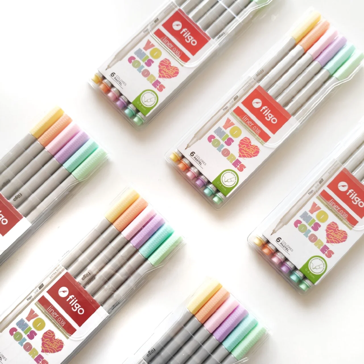 Microfibras Filgo color pastel 0.4 mm