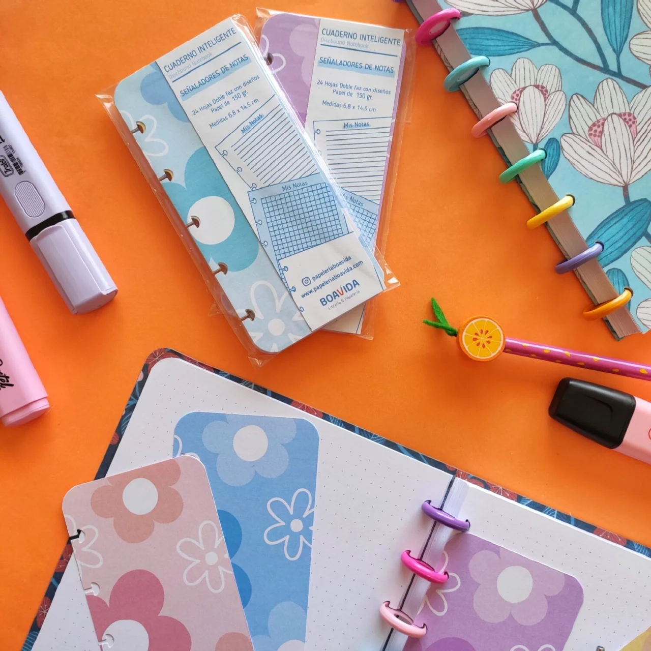 Mini Notas - "Flores de colores"