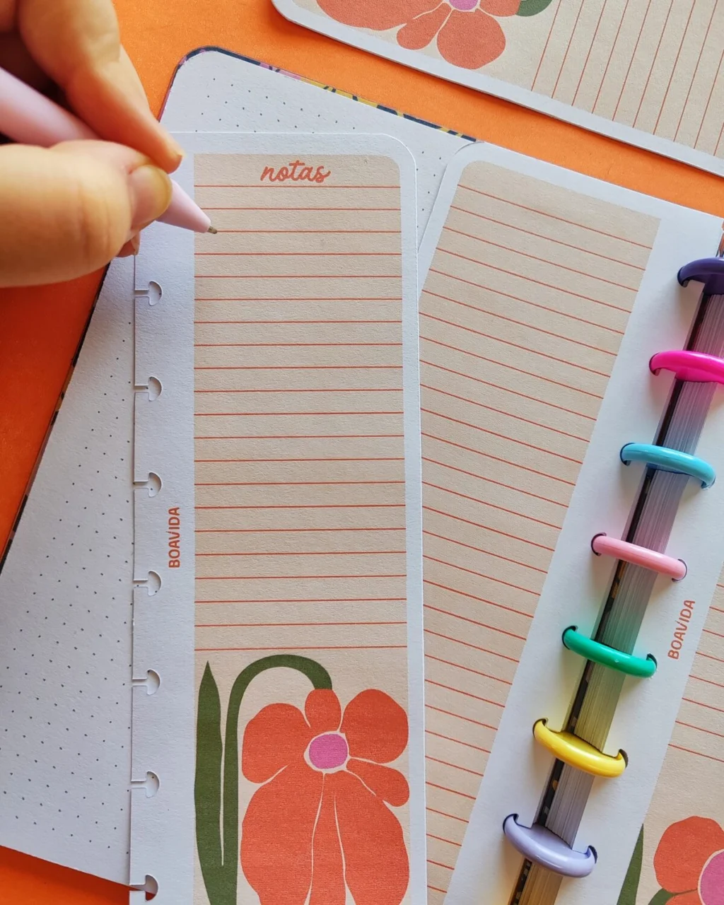 Mini Notas - "Rojo Bloom"