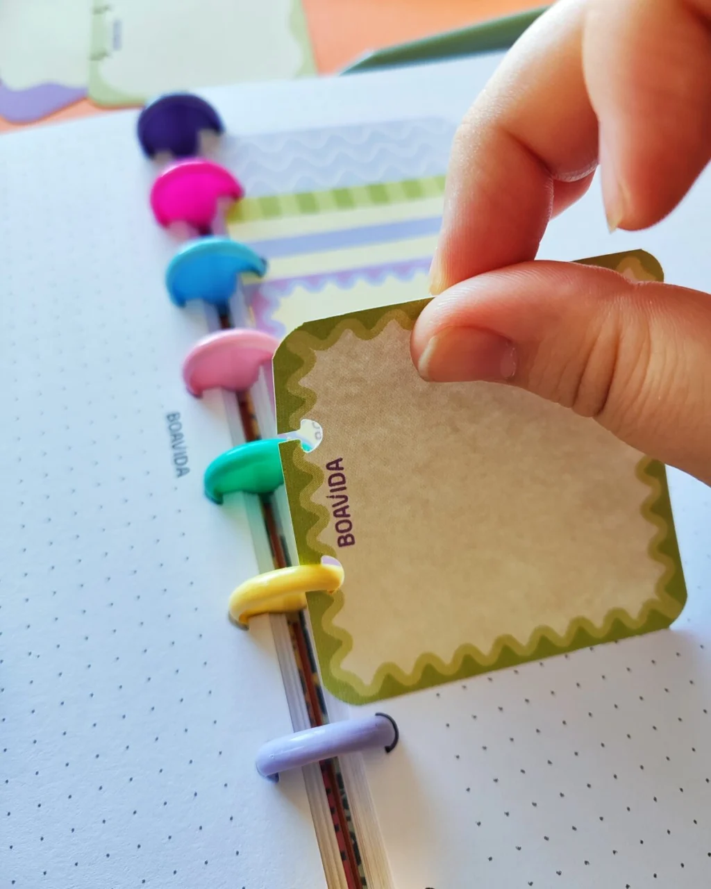 Mini Notas - "Violet-green"