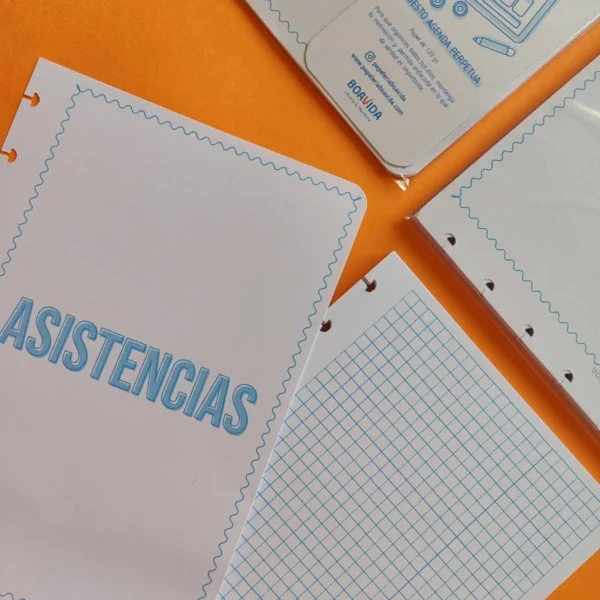 Planner A5 - Asistencias Docente + calificaciones