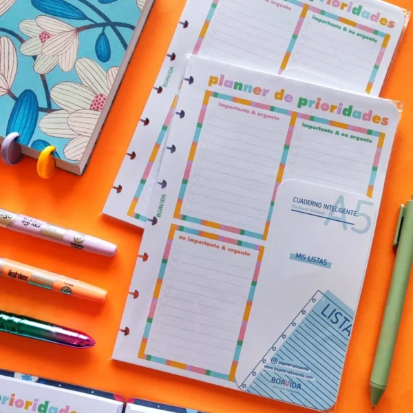 Planner A5 - Listas "Mis Prioridades"