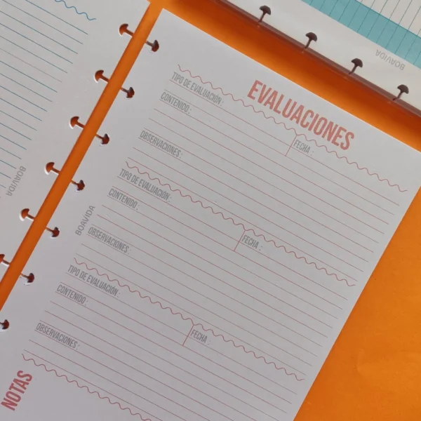 Planner A5 - Organización Docente