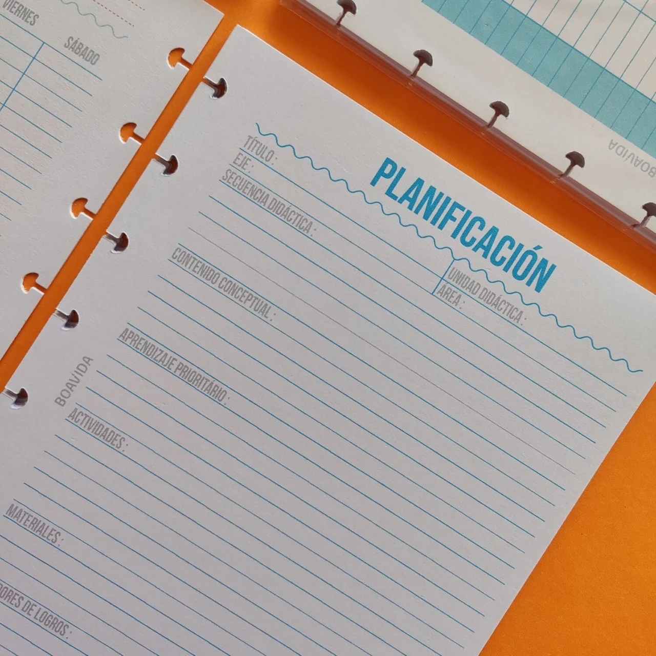 Planner A5 - Organización Docente