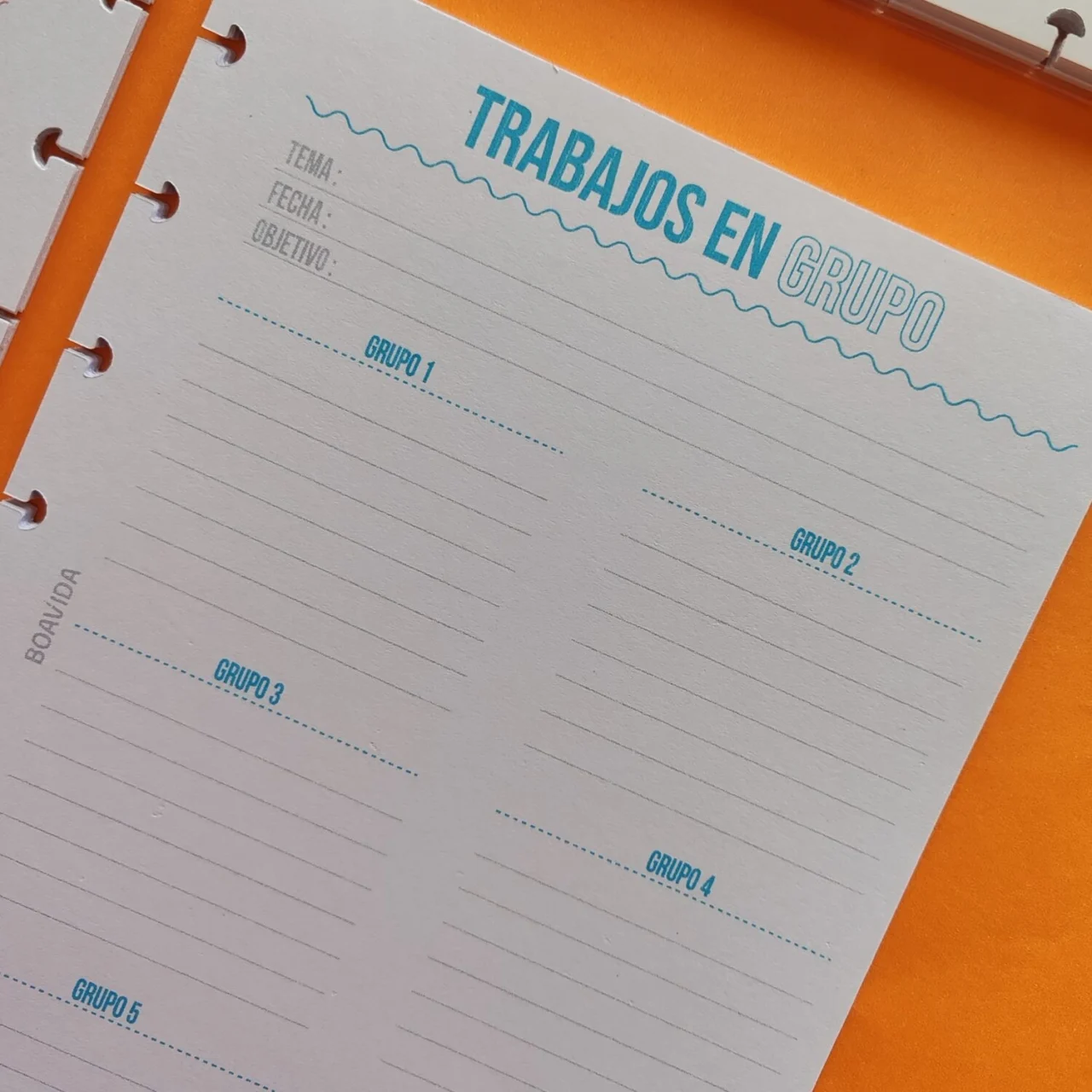 Planner A5 - Organización Docente