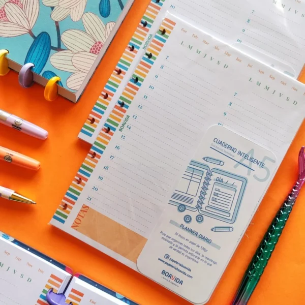 Planner Diario A5 - "Arcoiris"