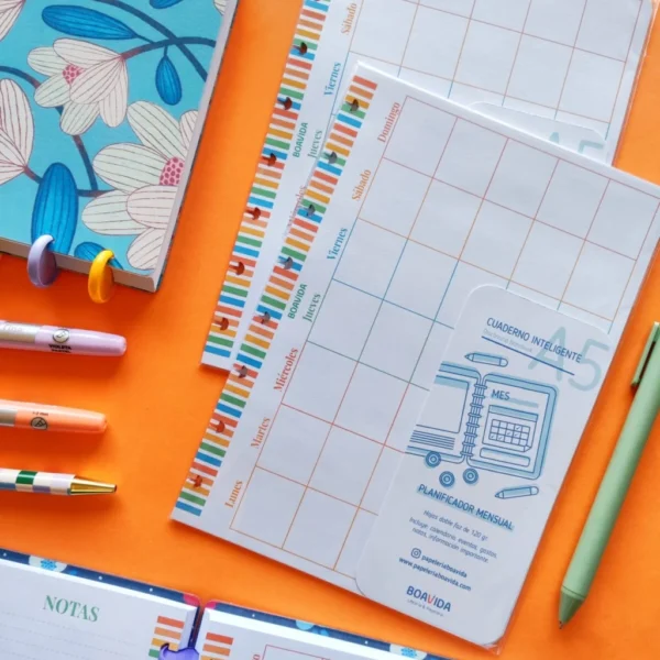 Planner Mensual A5 - "Arcoiris"