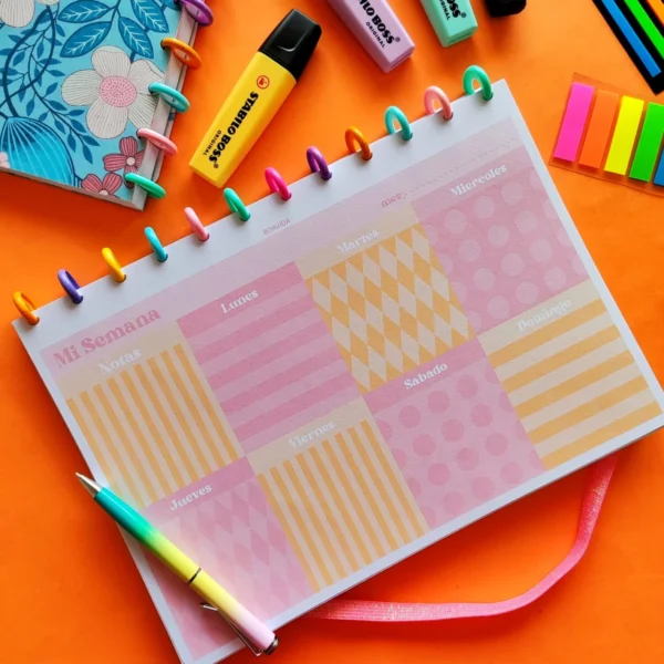 Planner Semanal A4 - "Circus pastel"