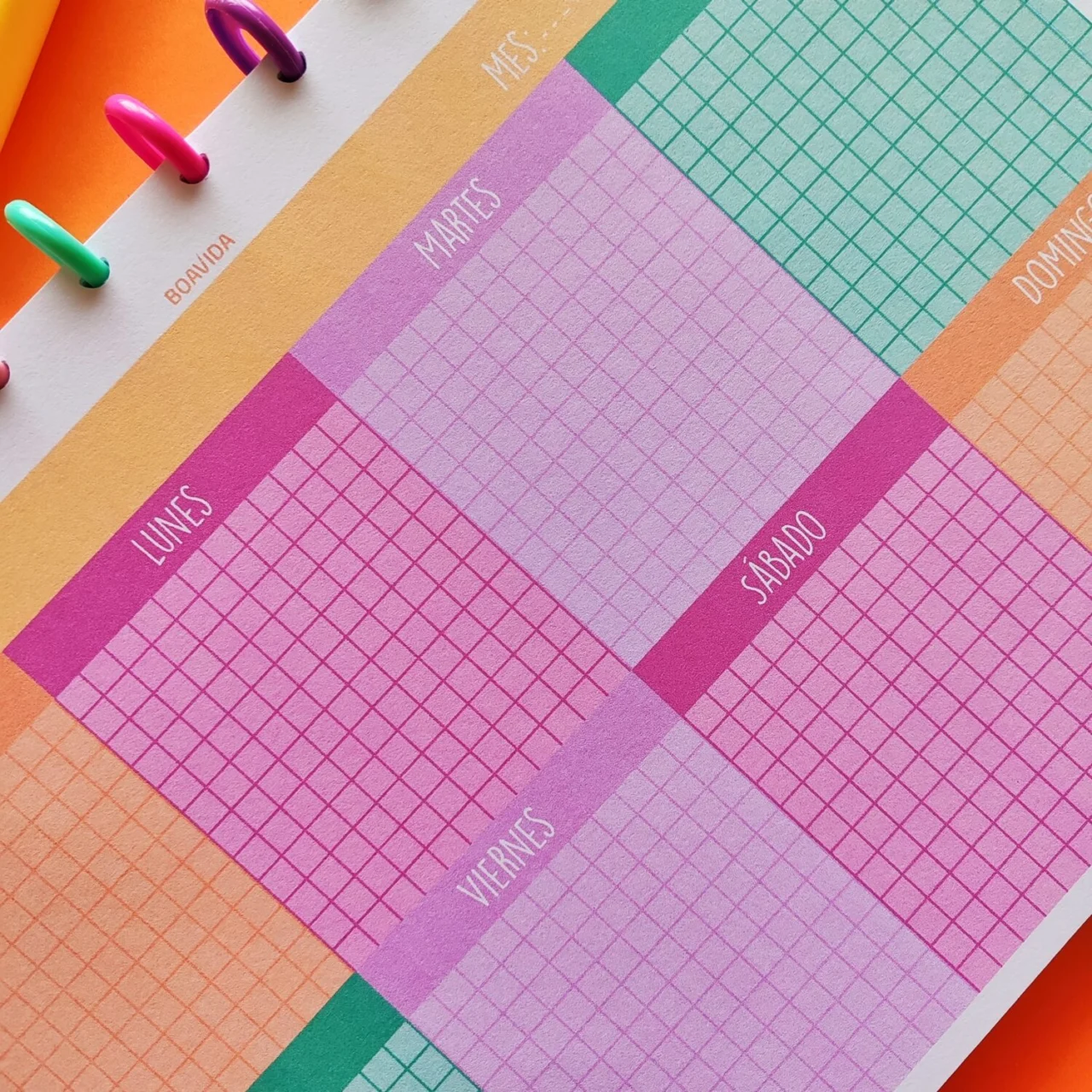 Planner Semanal A4 - "Explosión Creativa"