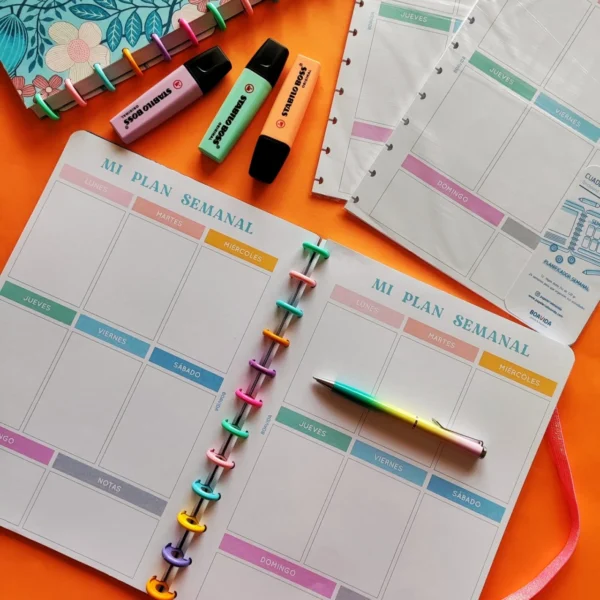 Planner Semanal A4 - "Mi plan semanal "