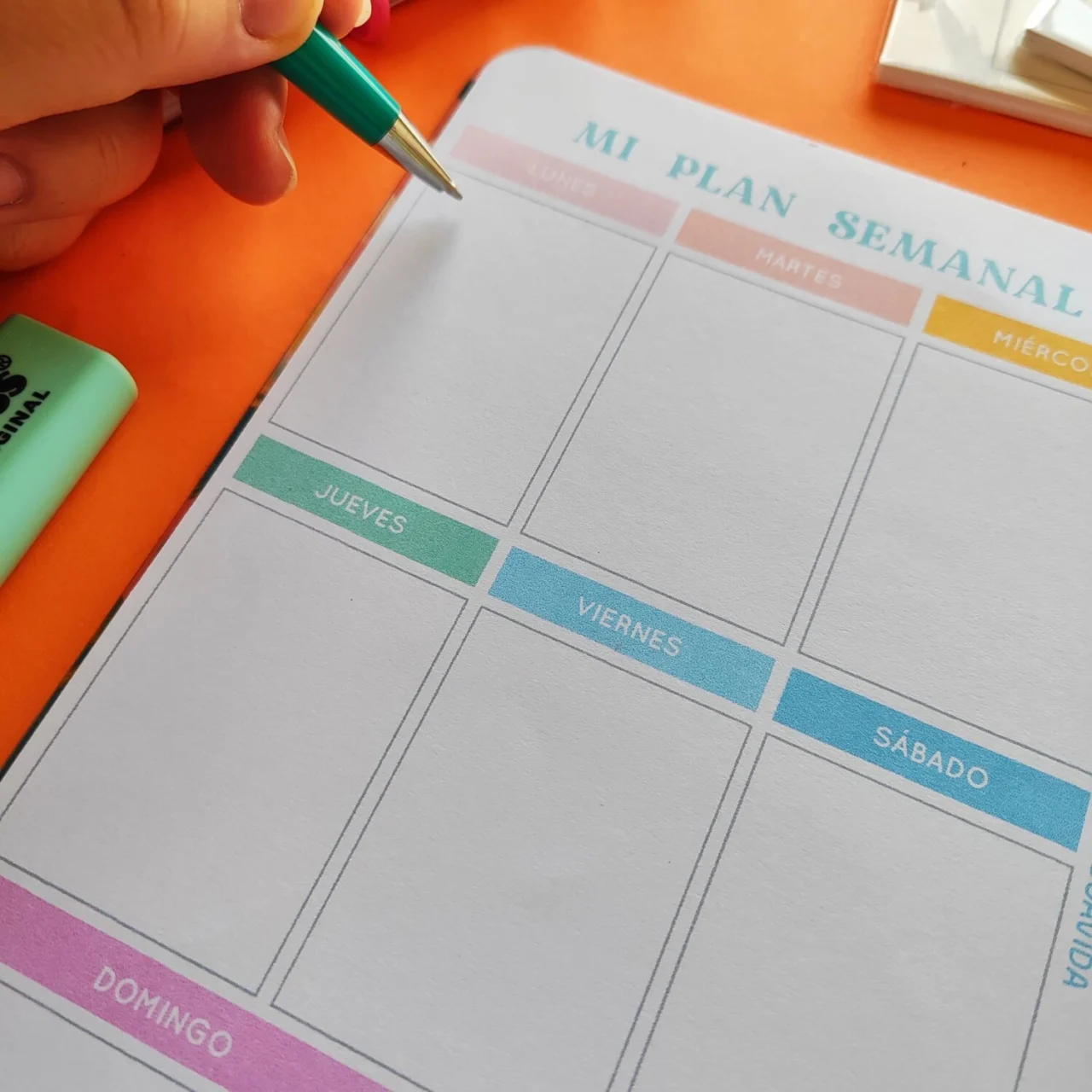 Planner Semanal A5 - "Mi plan semanal"