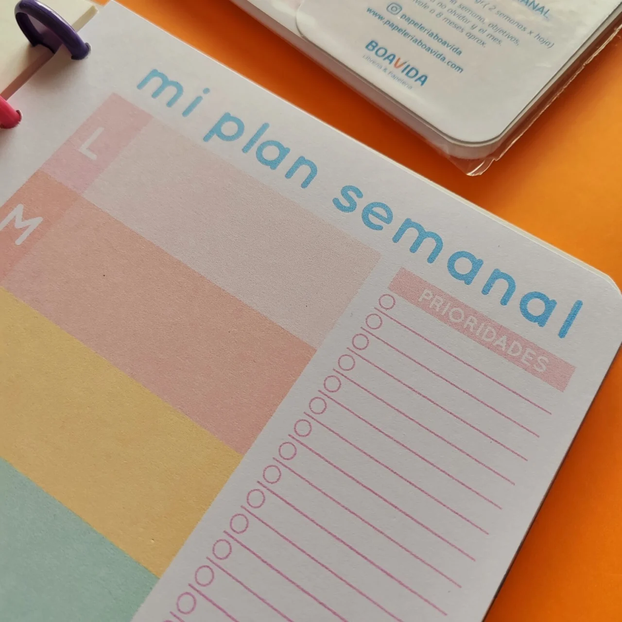 Planner Semanal A5 - "Plan semanal Pastelito"