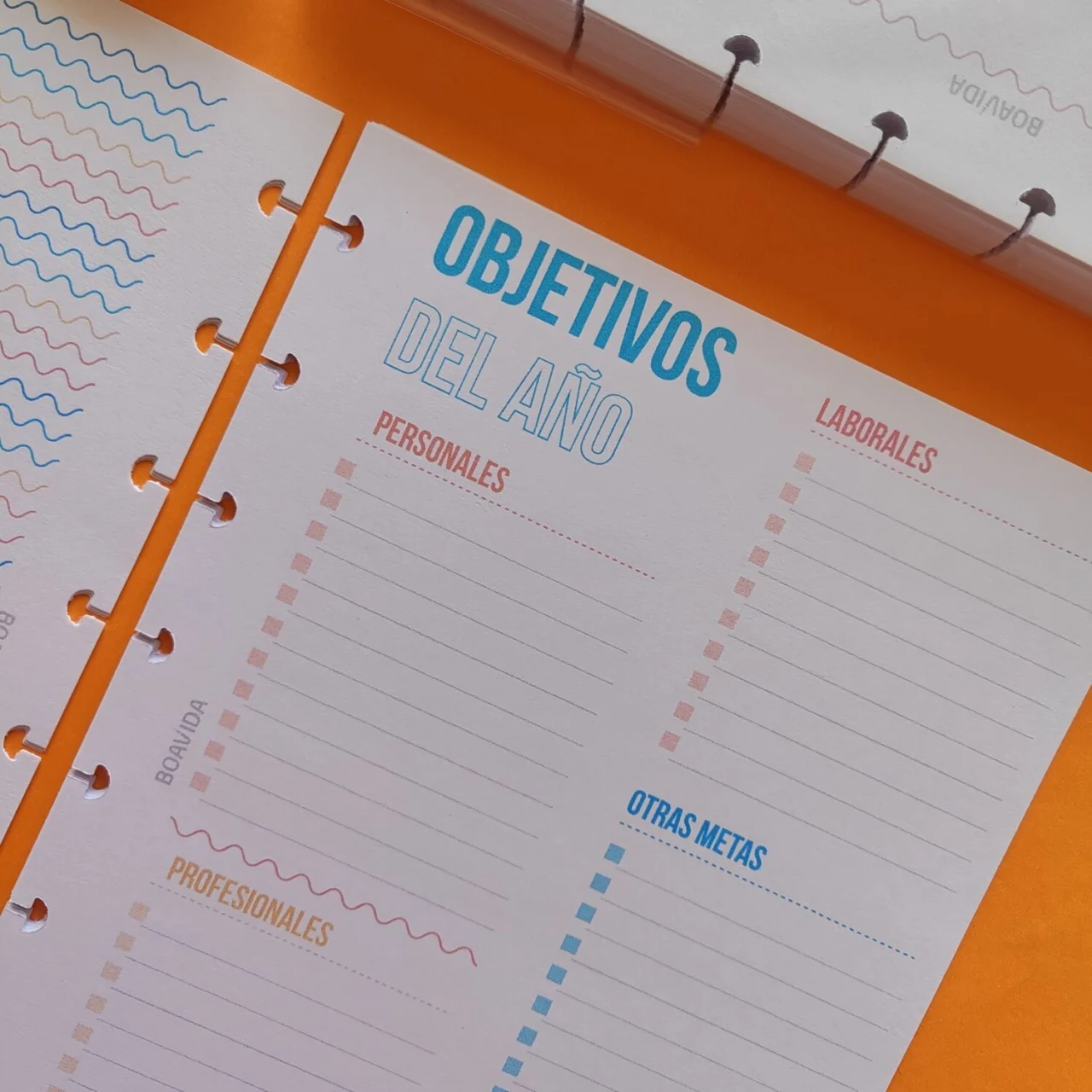 Repuesto para discos A5 - Agenda Semanal - Anual