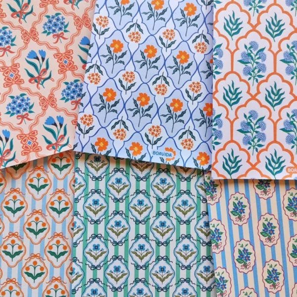 Set 40 papeles para Scrap - "Vintage Romance"
