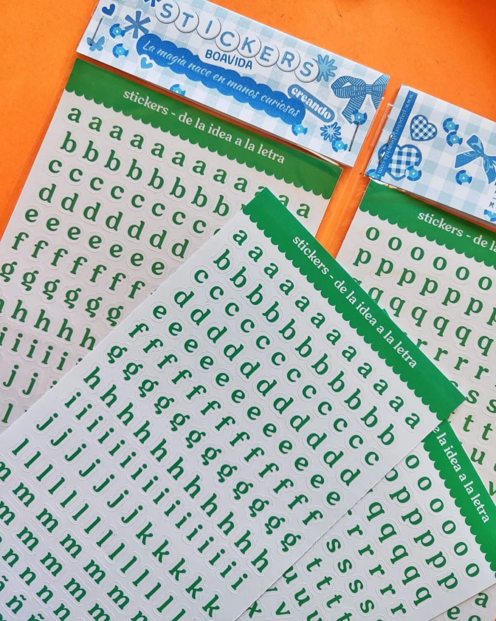 Sticker "De la idea a la letra" - Letras de 5 mm verde oscuro