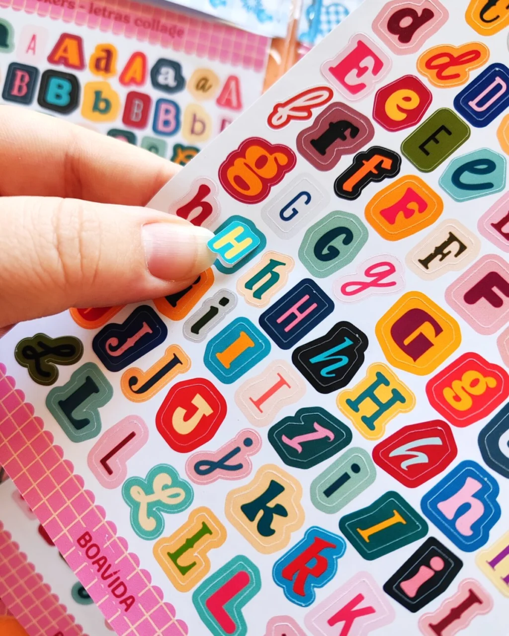 Sticker "Letras collage" - Chispas de Color