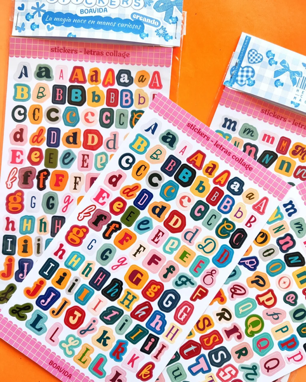 Sticker "Letras collage" - Chispas de Color