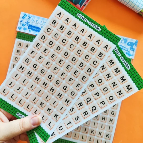 Sticker "Scrabble " - Abecedario