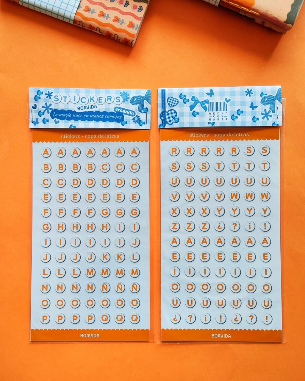 Sticker "sopa de Letras "- alfabeto beads amarillo