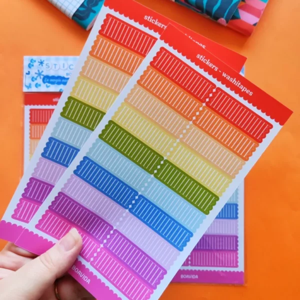 Sticker Washitape - Rinbow Rayado