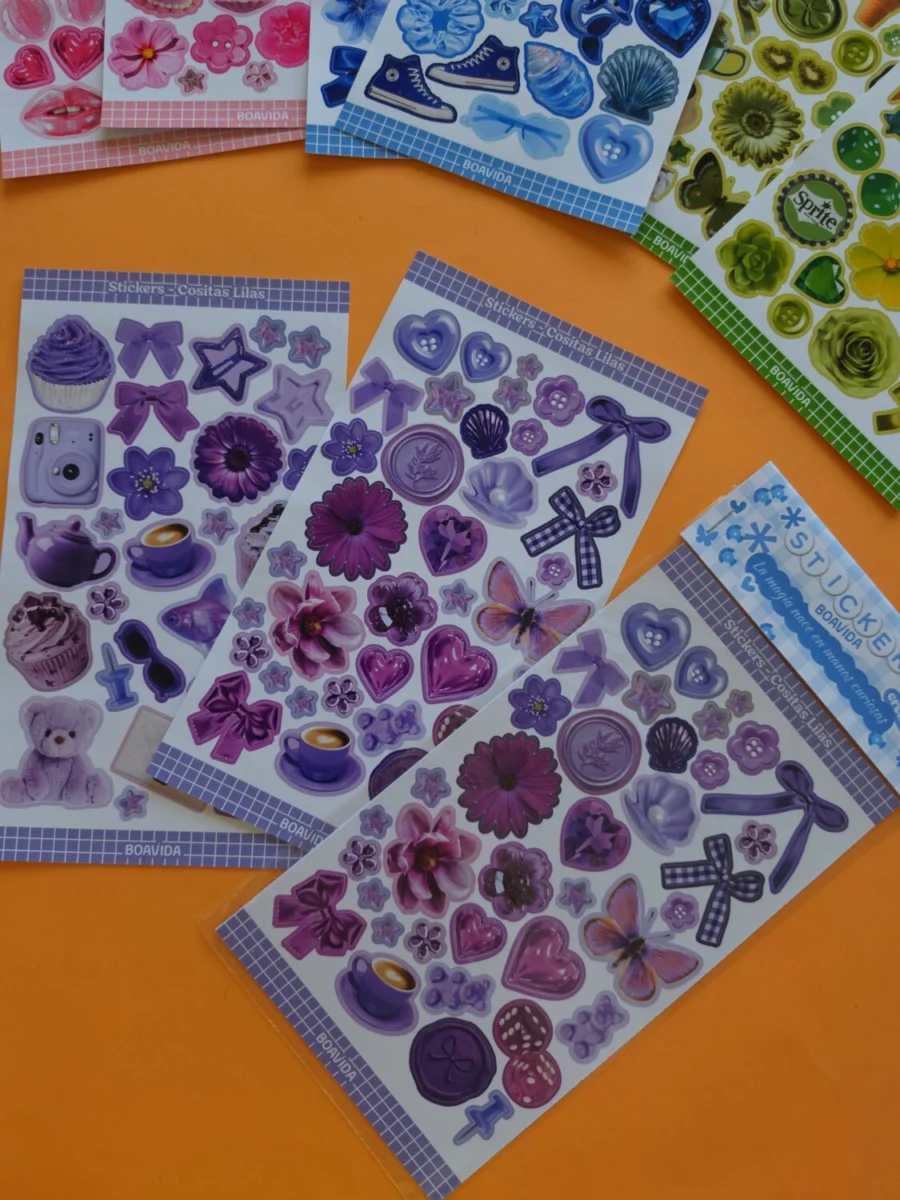 Sticker Cositas Lilas