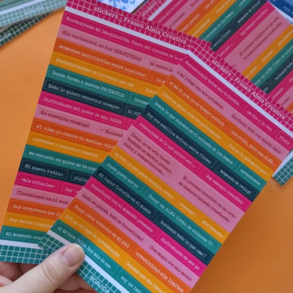 Sticker Frases -Alma Creativa