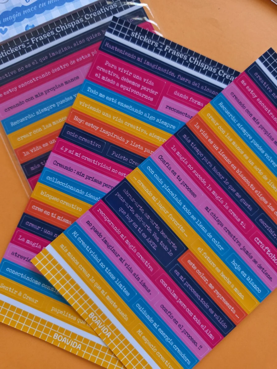 Sticker Frases -Chispas Creativas