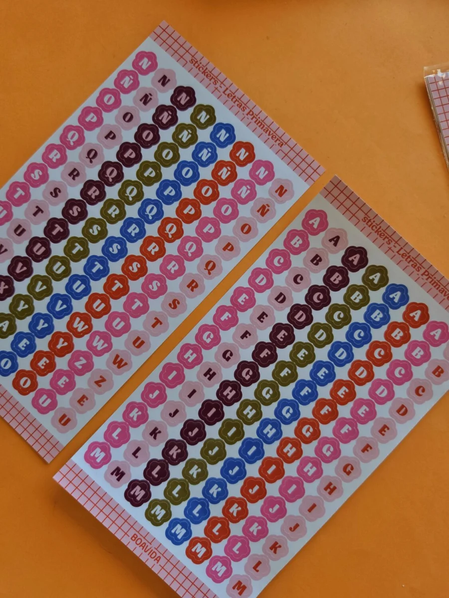 Sticker Letras primavera