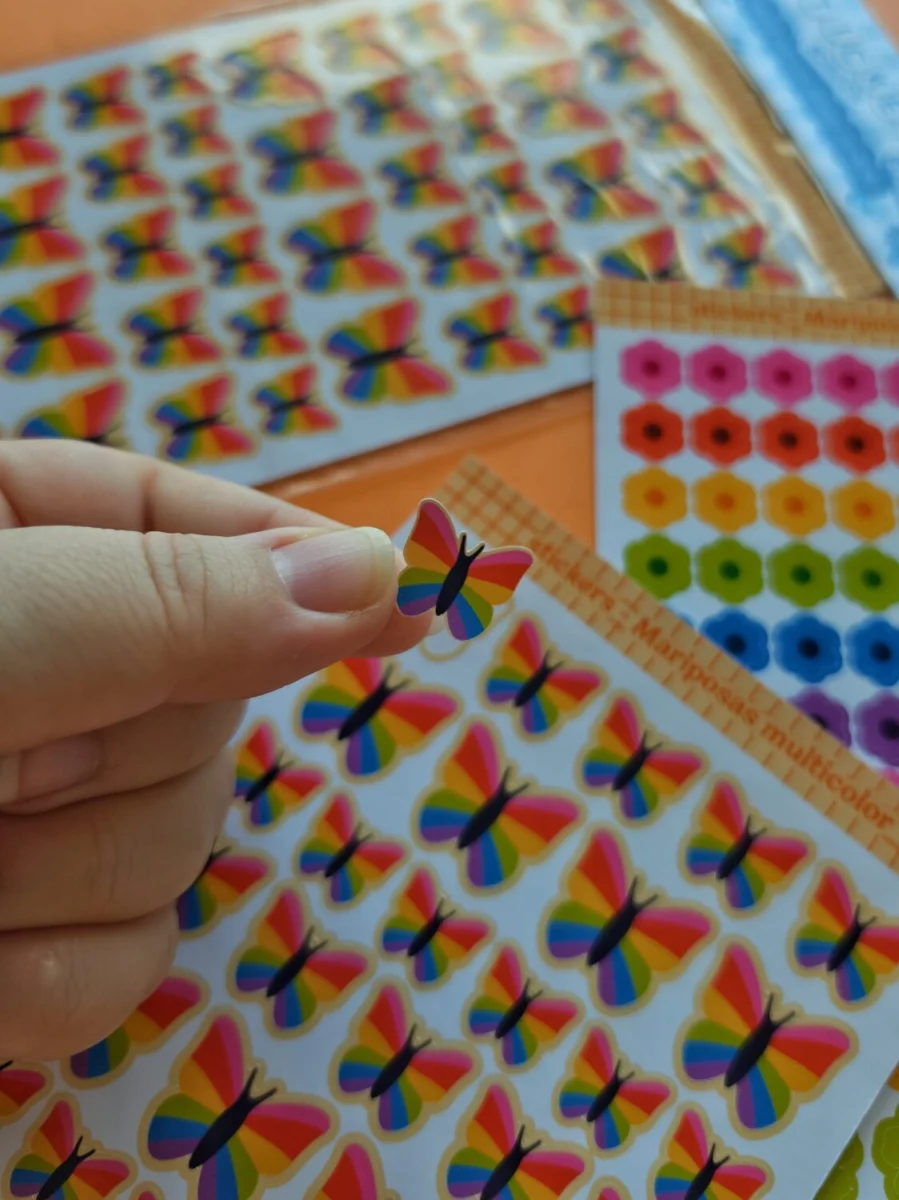 Sticker Mariposas Multicolor