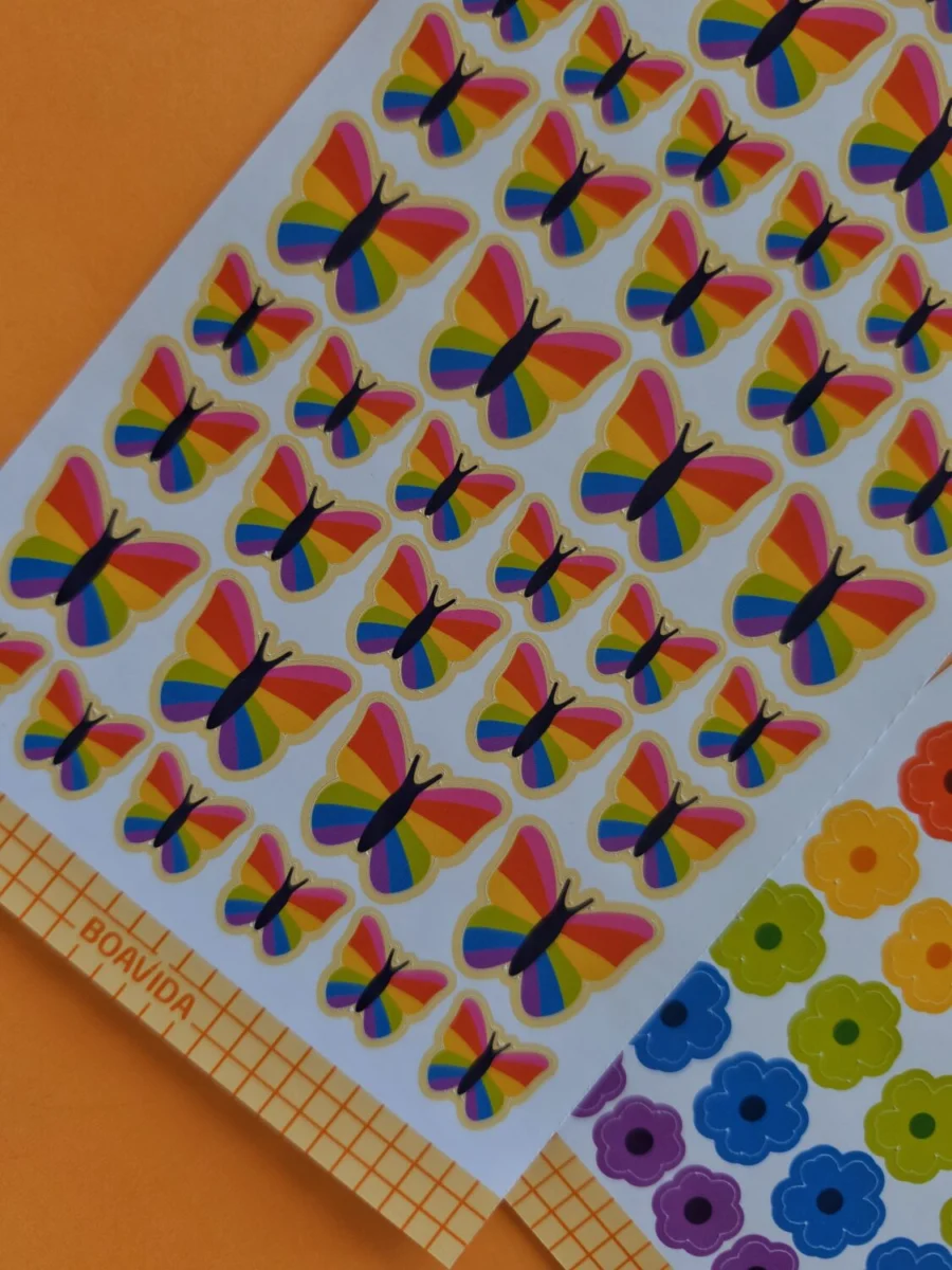 Sticker Mariposas Multicolor
