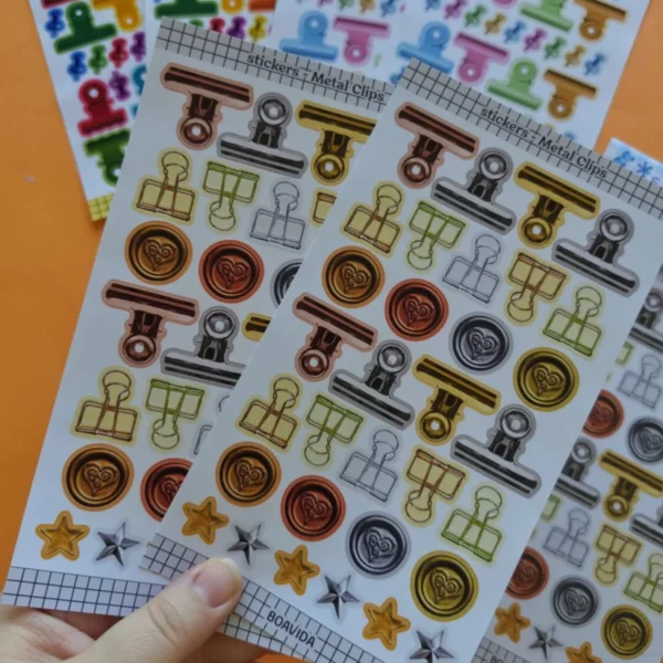 Sticker - Metal Clips