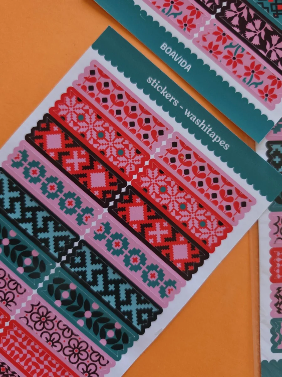 Sticker Washitape - Carmesí